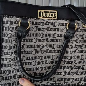 Juicy Couture Black and White Monogram Tote